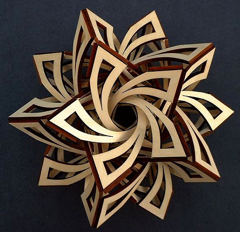 3D Laser-Cut Wood