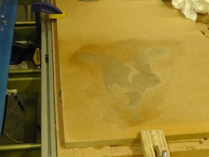 CNC Sign Project - Stained Fail