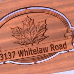 address sign